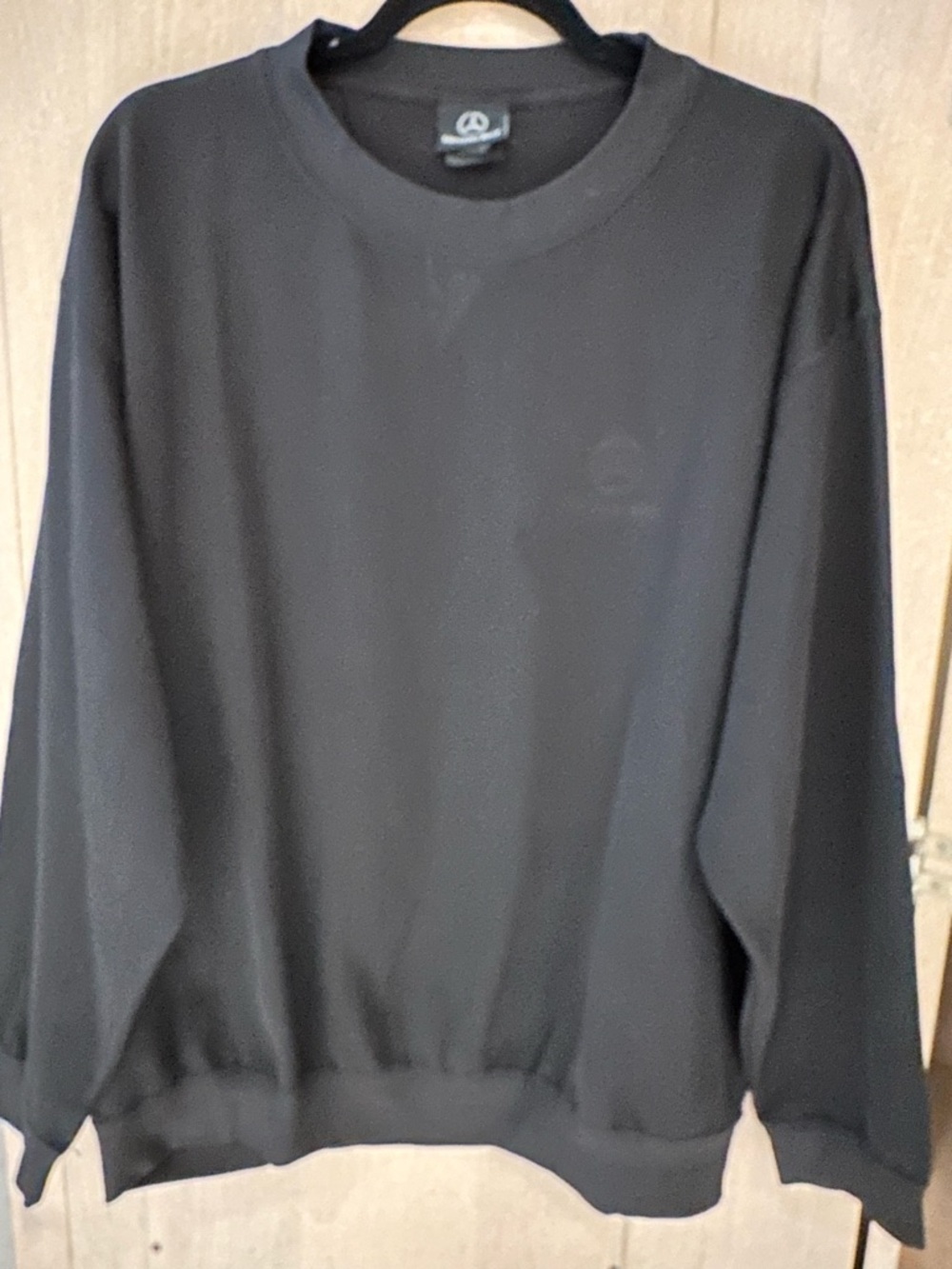 Mercedes Benz black long sleeve crew neck pullover. Like new  size XL